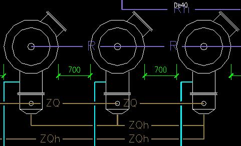 导流型半容积式水加热器CAD图